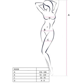 Passion - Bodystocking BS038 Nero Rete 
